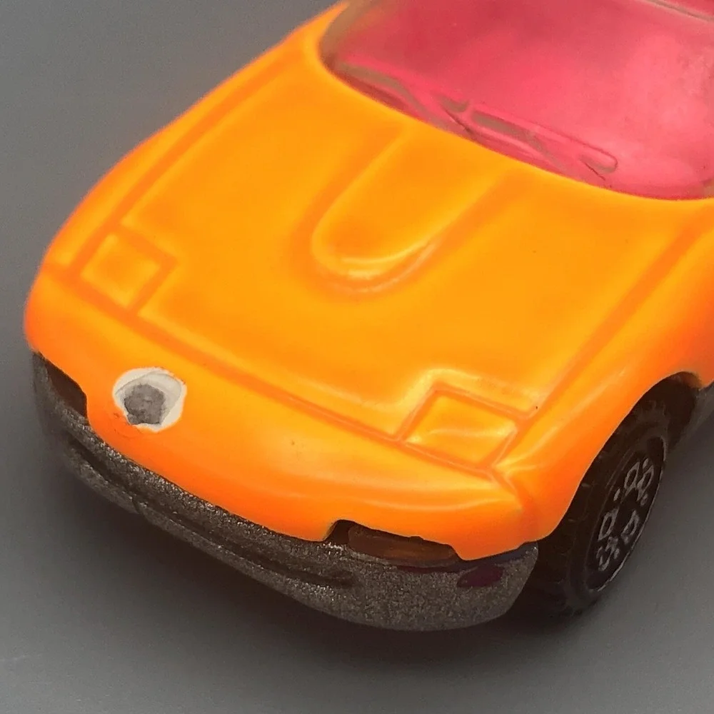 Hot Wheels Mazda Miata Sports Car Orange Pink G-Force Raceset Diecast 1/64 Scale